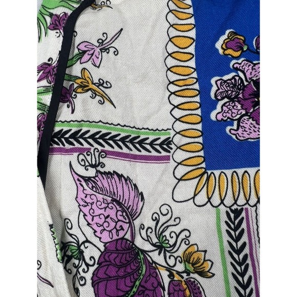 Tiny Cara Wrap Top Size Small Anthropologie Floral Mixed Media - Picture 5 of 11